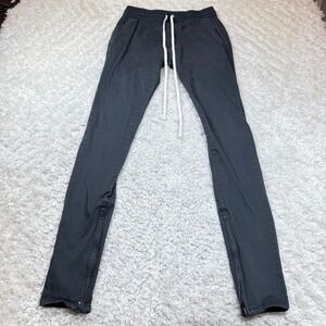 Essentials FOG Pants Men's Slim Fit Black Casual Jogger Zipper Hem Grunge Street